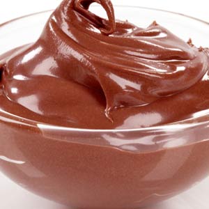  bowl of chocolate pudding